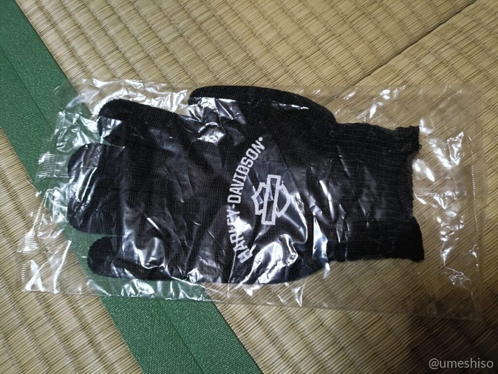 未使用のハーレーダビッドソンのノベルティ手袋